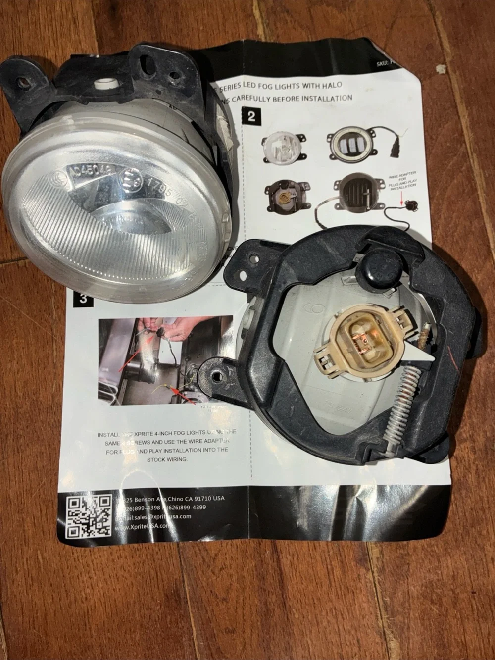 Black Replacement Fog Light Housings for VR/AR Accessories - Pair